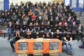 Comparecencia celebrada esta mañana en Gasteiz. (ARGAZKI PRESS)