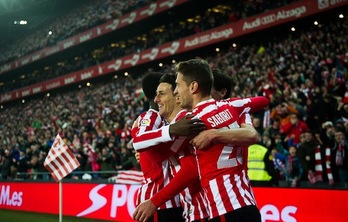 Aduriz y Williams han sido los goleadores por parte del Athletic. (Marisol RAMÍREZ/ARGAZKI PRESS)