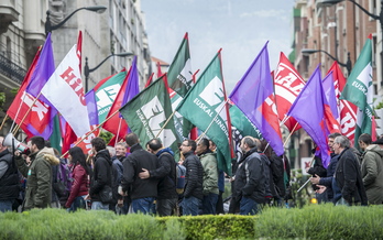Manifestación en Bilbo de la mayoría sindical. (Marisol RAMÍREZ / ARGAZKI PRESS) 