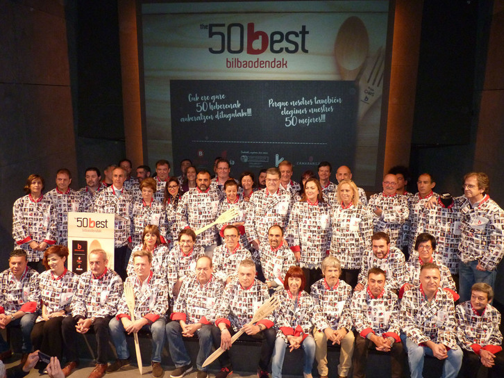 Los 50 mejores establecimientos galardonados por BilbaoDendak.