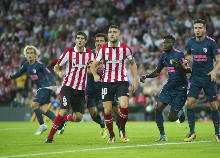 Partido entre el Athletic y el Atletico de Madrid de la temporada pasada (Luis JAUREGIALTZO/FOKU)