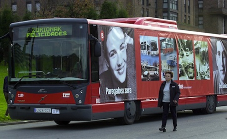 Imagen de archivo de una unidad de Bilbobus.  Monika DEL VALLE | FOKU