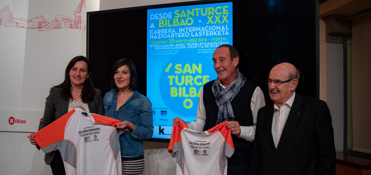Presentación de la ‘Desde Santurce a Bilbao’. (BILBOKO UDALA).
