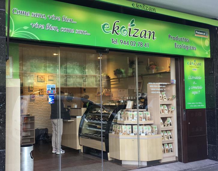Nueva tienda de Ekoizan en el barrio bilbaino de Indautxu.