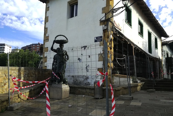 Imagen de la situación actual del edificio histórico Etxetxu. (SOS ETXETXU)