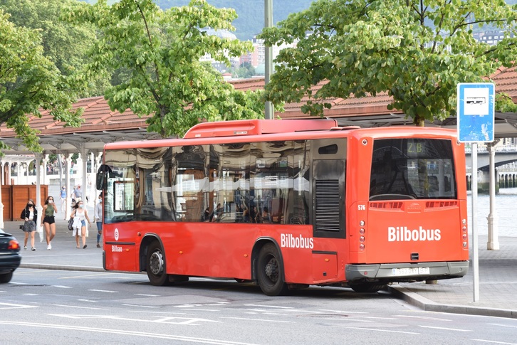 Vehículo de Bilbobus.
