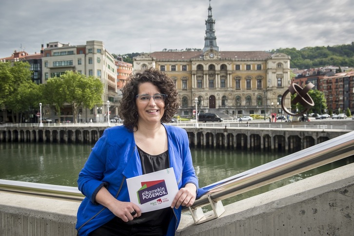 Ana Viñals, portavoz de Elkarrekin Podemos en Bilbo. (Marisol RAMIREZ/FOKU)